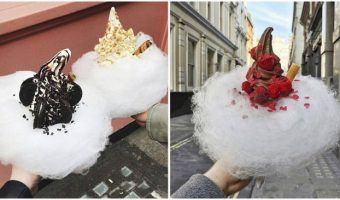 Deliciosos Helados con Algodón de Azúcar