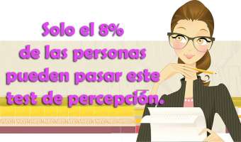 Solo el 8% de las personas pueden pasar este test de percepción