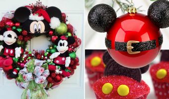 20+ Adornos para Navidad de Mickey