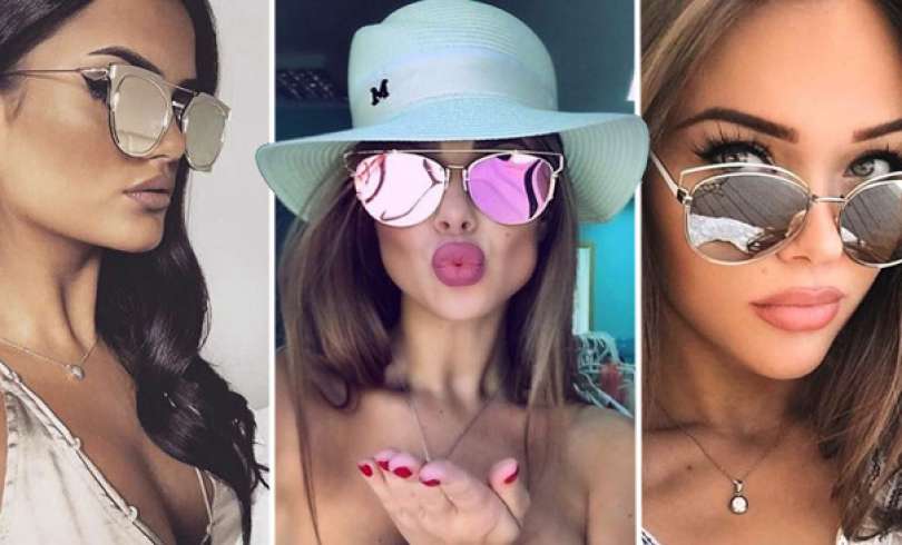 33 Geniales Ideas para lucir tus Lentes de Espejo. ¡Te Encantarán!