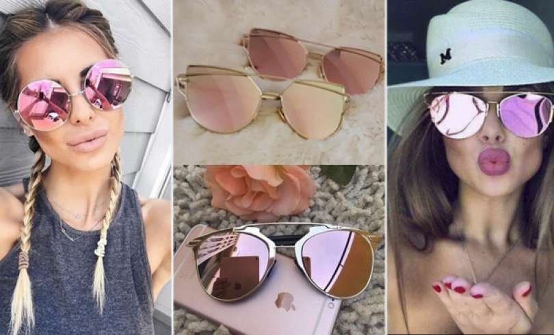 20 Lentes de Espejo Rosa Super Chic