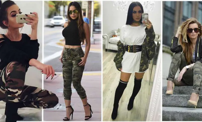 30 Ideas para lucir tu Outfit de Camuflaje con estilo este 2018