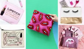 20 hermosos bolsos para maquillaje que te encantarán
