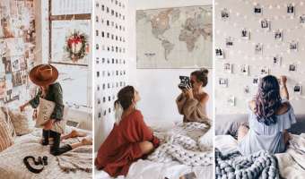 33+ Ideas para Collage de Fotos para Decorar tu Cuarto