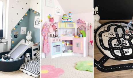 Hermosas Ideas de Decoración de Cuartos de Juegos Infantiles