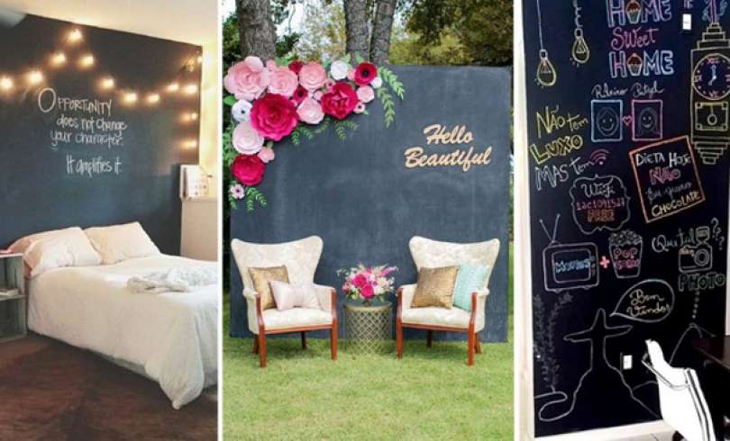 20+ Mejores Ideas para Decorar tu Hogar con Pintura Pizarrón