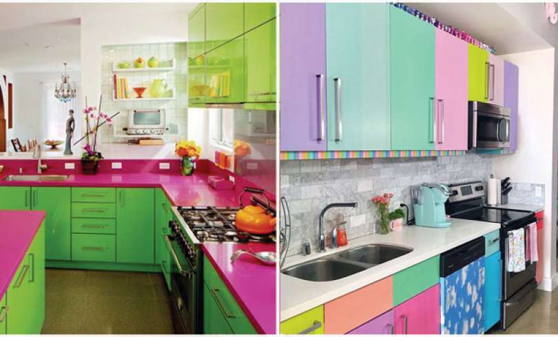 23+ Fascinantes Cocinas con Diseños Modernos Coloridos