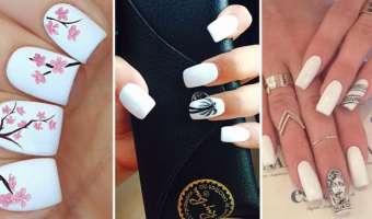 20+ Hermosas Diseños de Uñas en Blanco que te Encantarán