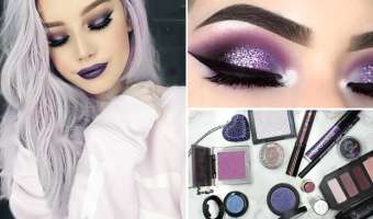 21 Encantadores Maquillajes con Sombras Púrpura