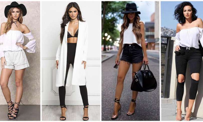 30 Outfits Blanco Y Negro Que Te Encantarán 2018