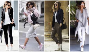 Outfits Casuales con Tenis Para ir a la Oficina