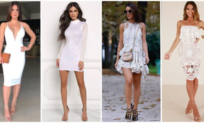 37+ Looks con Vestidos Blancos de Moda que te Encantarán