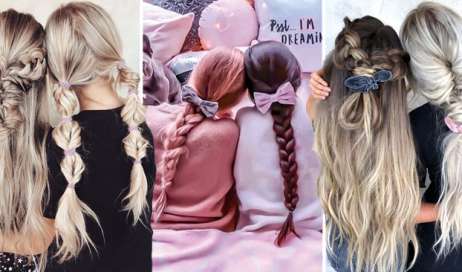 33+ Peinados que Puedes Hacerte con tu Mejor Amiga o Hermana