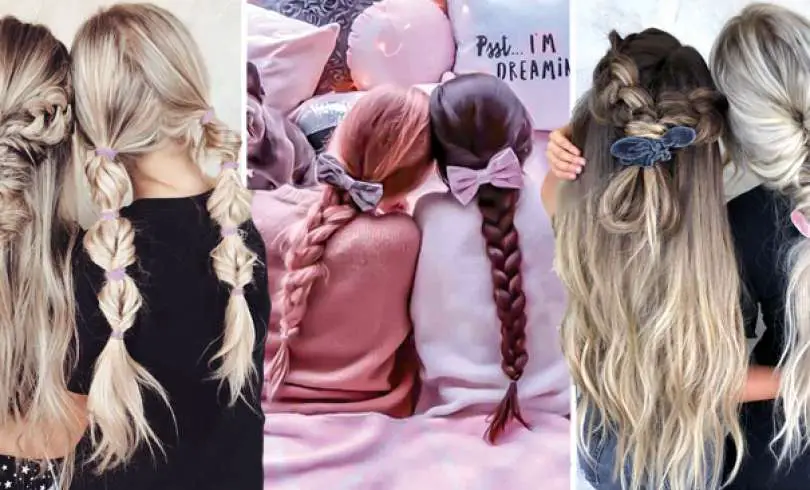 33+ Peinados que Puedes Hacerte con tu Mejor Amiga o Hermana