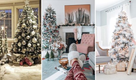 26 Salas con Árbol de Navidad Modernas