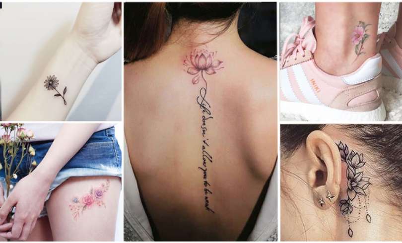 43+ Tatuajes de Flores que te Encantarán