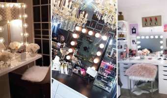 31+ Fascinantes Tocadores con Espejo de Luces que te Encantarán