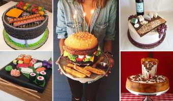 20+ Increíbles Pasteles o Tortas de Comidas