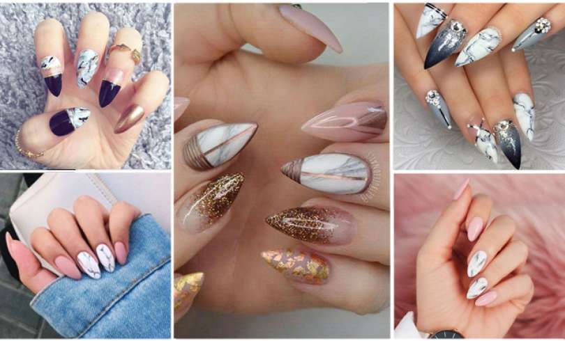 Uñas de Mármol: Hermosos Diseños de Rocas para tus Manos