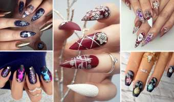 53+ Ideas de Uñas para Navidad que te Encantarán (2019)