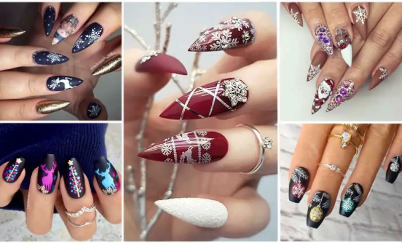 31+ Ideas de Uñas de Navidad que te Encantarán (2018)
