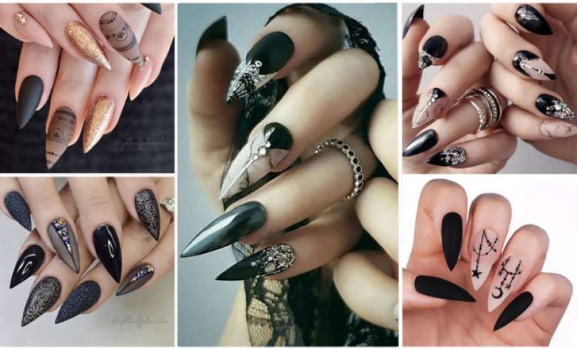37 Mejores Diseños de Uñas en Negro que te van a Encantar (2019)
