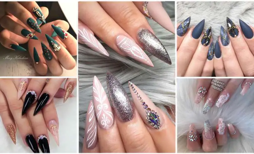 43+ Diseños de Hermosas Uñas Decoradas con Pedrería (2020)