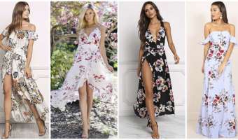 33+ Vestidos Floreados de Moda 2018